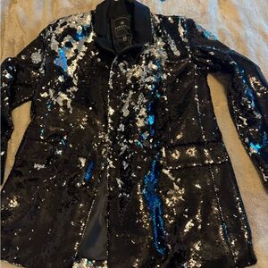 Bagatelle Black Satin Blazer